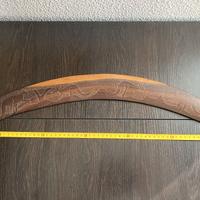 Boomerang originale australiano in legno. Oggetto