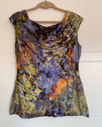 Top seta sartoriale Intrend
