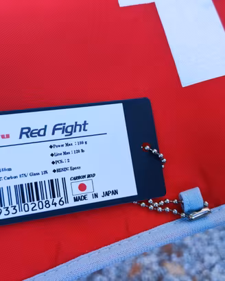 Canna spinning Tenryu Red Fight 120 lbs tonno GT 