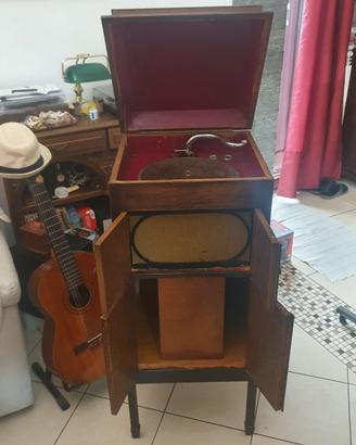 Mobile Grammofono Paillard a Tromba Interna