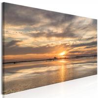 Quadro ARREDALACASA cmare al tramonto cm. 120x40