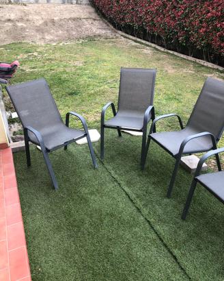 4 sedie da giardino