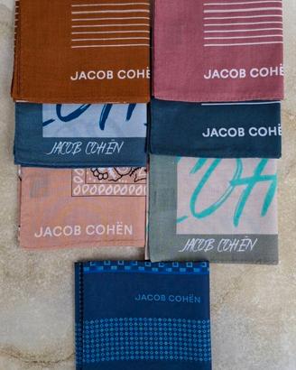 Jacob Cohen 7 Fazzoletti Pochette Bandana Cotone