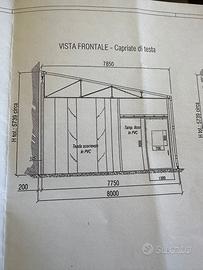 CAPANNONE RETRAIBILE IN TELO