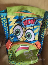 Zaino Scuola SJ GANG con Faccina Animata "WOW!"