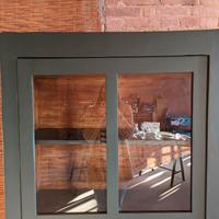 Mobile restaurato, credenza/vetrina o libreria