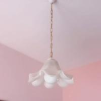 lampadario vintage bianco