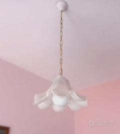 lampadario vintage bianco