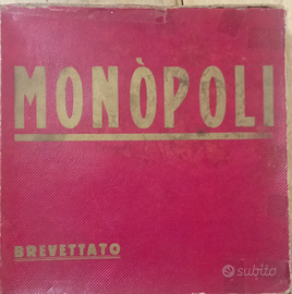 gioco da tavolo Monopoli vintage scatola rossa