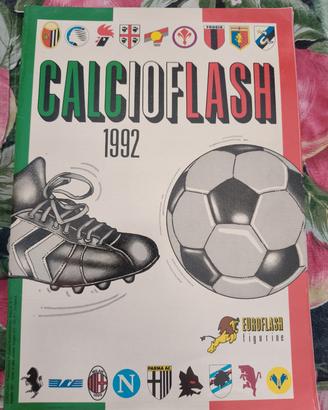 Blocco di tre album nuovi Euroflash calcio 1991-92