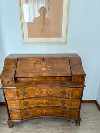 Cassettiera ribalta in legno