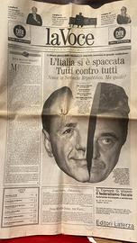 Collezione 3 copie n.1 quotidiani storici anni ‘90