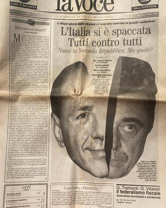 Collezione 3 copie n.1 quotidiani storici anni ‘90