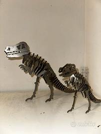 2 Puzzle 3D Dinosauro T-Rex acciaio inox 29 Pezzi 