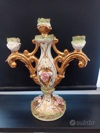Candelabro stile Capodimonte anni 50/60
