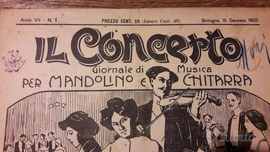 ANTICO SPARTITO MUSICALE MANDOLINO CHITARRA 1903