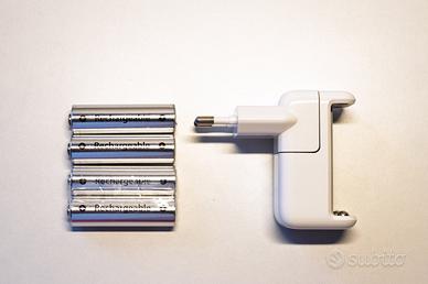 Apple Battery Charger + 4 batterie AA originali