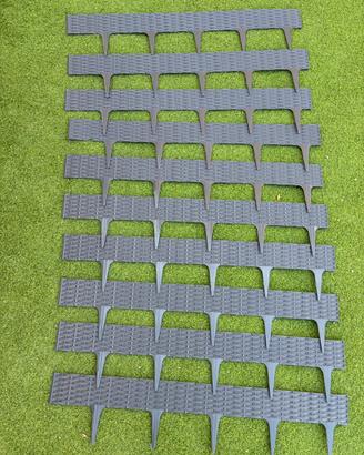 16 Bordure per giardino effetto rattan