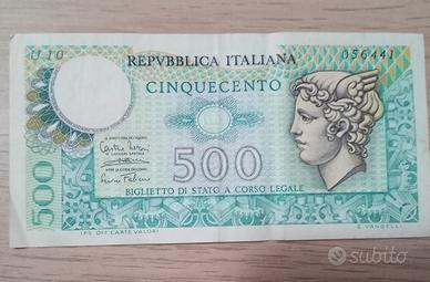 Banconota 500 Lire Mercurio - I tipo 1966