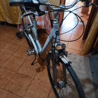 bici da donna con portapacchi, con cambio e ammort