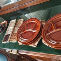 set vintage piatti fonduta 