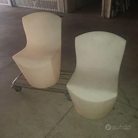 Due poltrone da esterno pladtica