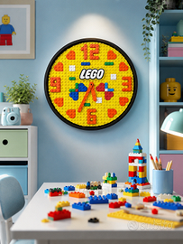 Orologio da parete LEGO giallo