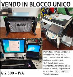 Kit computer plotter stampante 