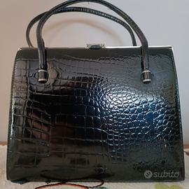 mibellissima borsa vintage vernice nera 