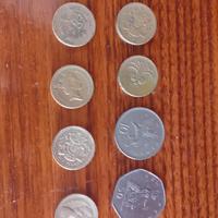 lotto 10 monete pound pence Uk