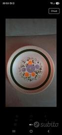 Antico piatto ceramica fine ware terraglia forte 