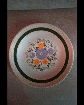 Antico piatto ceramica fine ware terraglia forte 