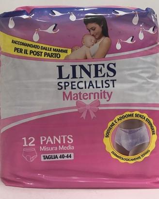 Mutandine assorbenti post parto Lines Specialist M