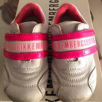 Scarpe Bikkembergs bianco rosa n. 20