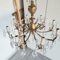 Antico lampadario 8 luci Murano