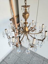 Antico lampadario 8 luci Murano