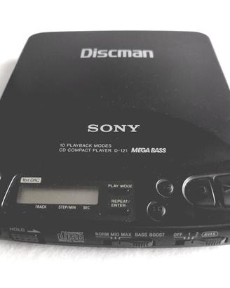 CD player SONY Discman D-121 Mega Bass anni '90