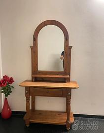 Mobile da ingresso con  specchio legno