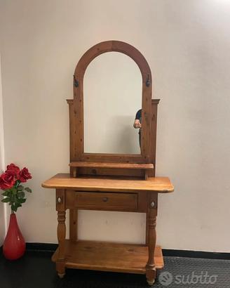 Mobile da ingresso con  specchio legno