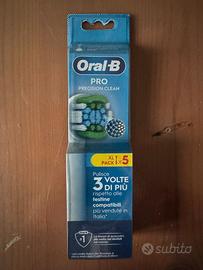 5 TESTINE SPAZZOLINO ELETTRICO ORAL B BIANCHE