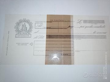 Cambiale con errore di stampa