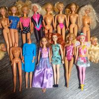 11 barbie vintage lotto misto per gioco e recupero