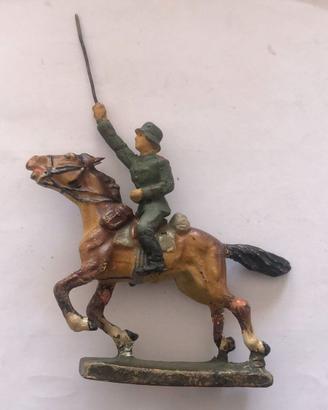 vecchio soldatino cavaliere LINEOL in pasta