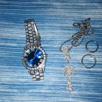 Collana Trapstar+ orologio+anelli 