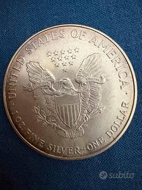 Moneta USA 2000 Argento Puro Aquila Americana