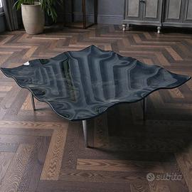 Raro Design Tavolino scultoreo vetro ad onda
