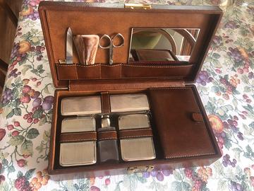 Trousse da viaggio da uomo vintage anni 60