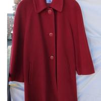 Cappotto da donna rosso in Alpaca