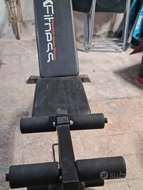 panca x esercizi e manubri 