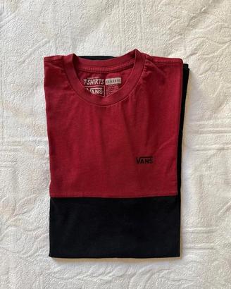 Maglietta Vans Rossa e Nera Tg M